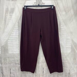 Eileen Fisher Brown Cropped Ankle Pants